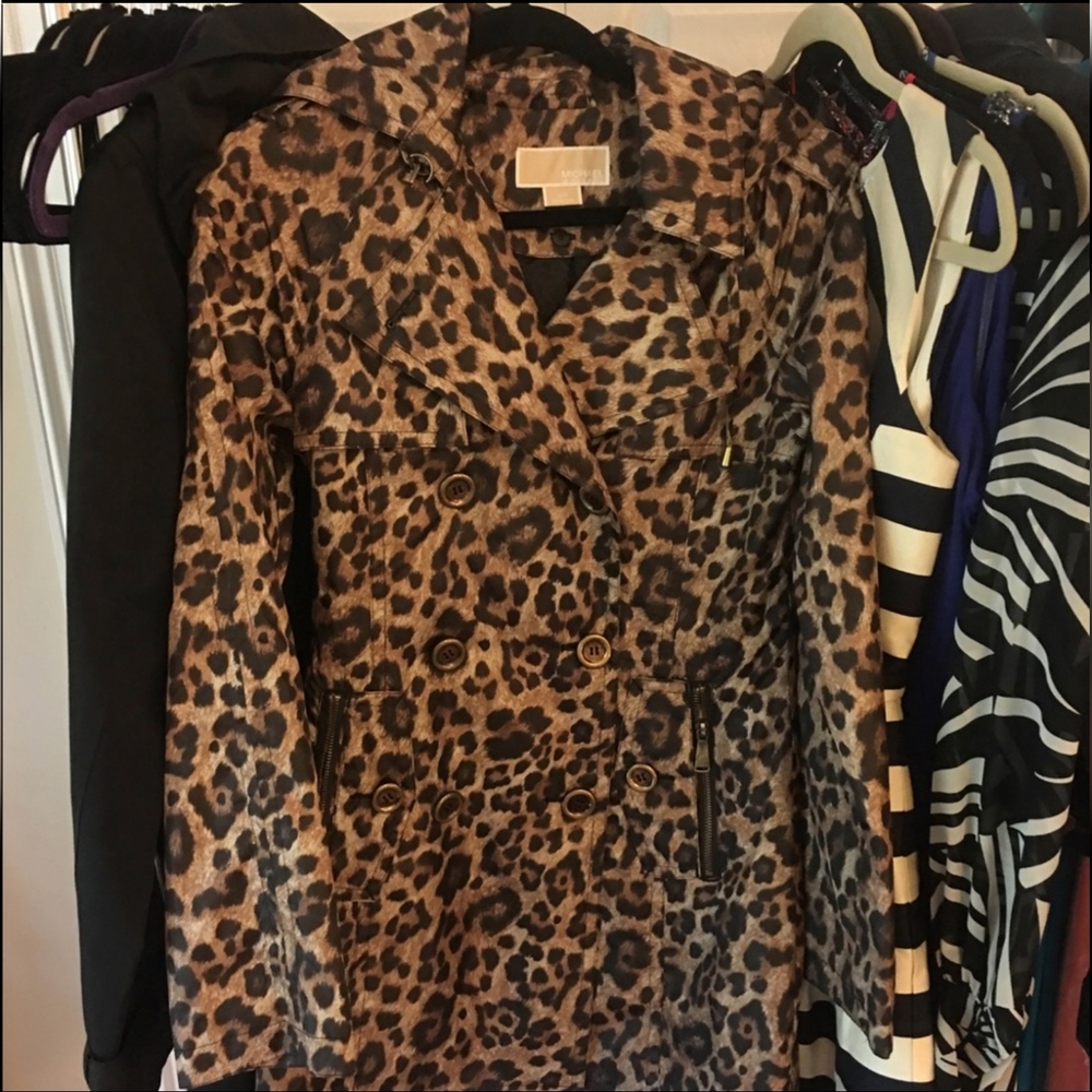 MICHAEL Michael Kors Leopard Print Jacket